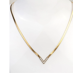 Ατσάλινο κολιέ με φίλντισι